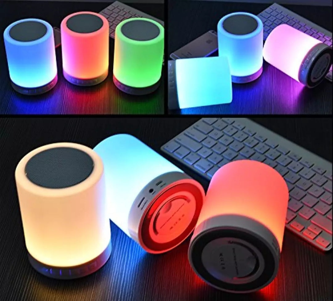 Multi-Color LED Rechargeable Bluetooth Speaker, Camping/Night Lamp