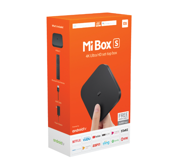 Xiaomi Mi Box S 4K HDR Android TV with Google Assistant Remote