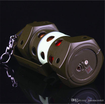 Flashbang Style Grenade Lighter | Adjustable Burner Flame | Refillable Gas