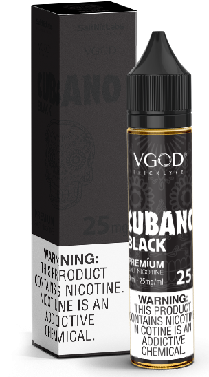 VGOD CUBANO Black Flavor by SaltNicLabs | 30ml-25/50mg