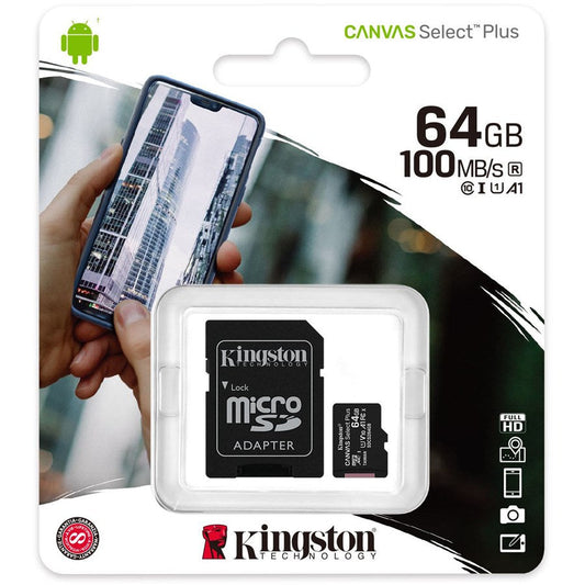 Kingston 64GB Micro SD Card | 100MB/s | Original