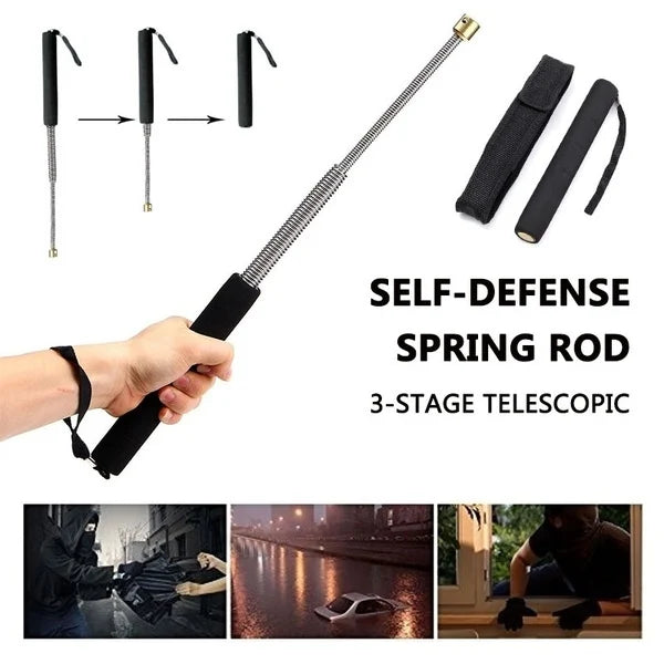 Spring Rod Telescopic Baton Stick | Self Defence Tool