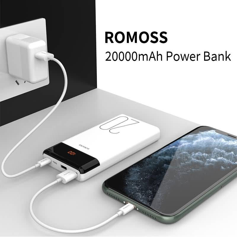 Romoss 18W High Capacity 20000mAh Power Bank | LT20