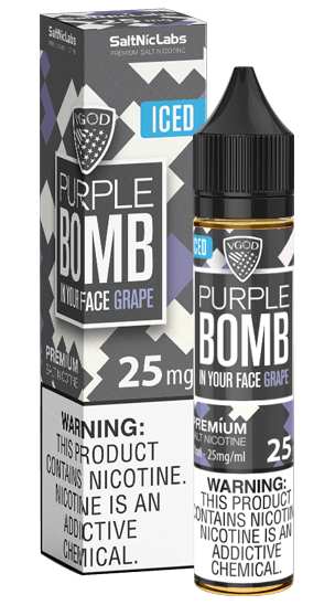 VGOD ICED PURPLE BOMB Flavor by SaltNicLabs | 30ml-25/50mg